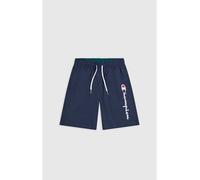 Champion Jungen Legacy Icons Beachshorts B-Crinkle Taslon Contrast Logo Badehose, Marineblau, 9-10 Jahre