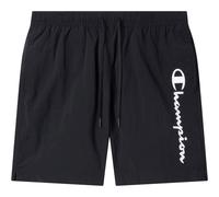 Badeshorts CHAMPION "7-inch Men's swim shorts", Herren, Gr. L, N-Gr, nbk, Web, Polyamid, unifarben, Badehosen Badeshorts, für sportliche Aktivitäten, mit Logostickerei, pflegeleicht (77765241-L) nbk