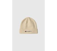 Champion Beanie mit Vollständig Gesticktem Logo Weiß gebrochen