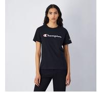 Champion Big Logo Jersey T-Shirt für Frauen in Black L