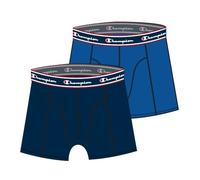 Champion Boxershort (Baumwolle) Unterwäsche mit blauem Bund navyblau/royalblau Herren - 2er Pack, Größe XXL