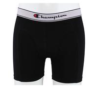 Champion Boxershort (Baumwolle) Unterwäsche mit weissem Bund schwarz Herren - 2er Pack, Größe M