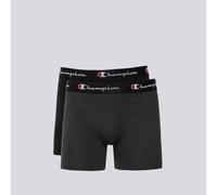 Champion Herren Retroshorts Core x2 Schwarz/Dunkelgrau meliert L, 2er-Pack