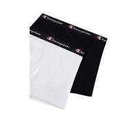 Boxershorts CHAMPION "2 pk Boxer", Herren, Gr. XL, 2 Stk., wht, nbk, Jersey, Obermaterial: 95% Baumwolle, 5% Elasthan, kontrastfarbene Details, unifarben, figurbetont, Unterhosen, sportlicher Stil, fü
