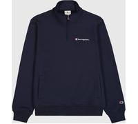 CHAMPION Half Zip Sweatshirt mit Logo - Dunkelblau, S