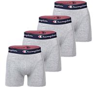 CHAMPION Champion Herren Boxershorts, 4er Pack - Baumwolle, Logobund, einfarbig (TB_U20001-4P) M Grau