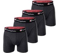 Boxershorts CHAMPION "Boxershort 4er Pack", Herren, Gr. S, grau (grau meliert), Obermaterial: 95% Baumwolle CO. 5% Elasthan EL., Unterhosen (53487969-S) grau meliert