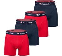 CHAMPION Champion Herren Boxershorts, 4er Pack - Baumwolle, Logobund, einfarbig (TB_U20001-4P) S Rot