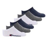 Champion Kinder Socken, 6er Pack - Sneaker, einfarbig Blau/Weiß/Grau 27-30