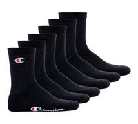 CHAMPION Champion Unisex Socken, 6 Paar - Crew Socken Basic (TB_U24558-6P) EU 43-46 Schwarz