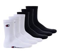 CHAMPION Champion Unisex Socken, 6 Paar - Crew Socken Basic (TB_U24558-6P) EU 43-46 Schwarz