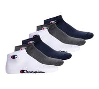 CHAMPION Champion Unisex Socken, 6er Pack - Quarter Socken, Basic, Logo (TB_U20099-6P) EU 43-46 Blau