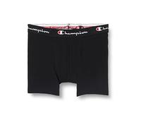 Champion® Herren Trunks, 2er Pack -Boxershorts, Baumwolle, Logobund, einfarbig, schwarz, M Schwarz
