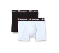 Champion Smooth Seam Boxershorts für Männer im 2er-Pack in White/Black M