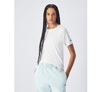 CHAMPION Crewneck Damen Kurzarm-Shirt weiß, S