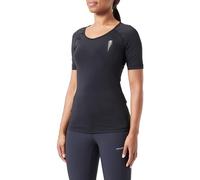 Champion Damen Athletic C-tech W Quick Dry S-s Crewneck T-Shirt, Schwarz, Large