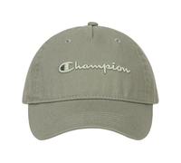 Champion Damen Baseballkappe mit Schriftstickerei, gewaschener Baumwoll-Twill, verstellbar, Ecology Green, Einheitsgröße