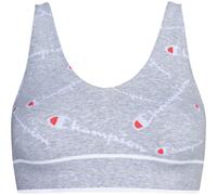 Champion Damen Bustier - Seamless Bralette, Allover-Logo Grau XL