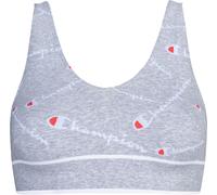 Champion Damen Bustier - Seamless Bralette, Allover-Logo Grau / XL XL Grau