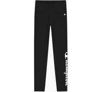 Champion Damen American Classics Script Logo Crop Leggings, Schwarz, S