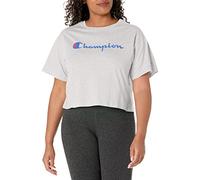 Champion Damen, Classic Cropped for Women, Crop Top Tee T-Shirt, Oxford-grau, Klein