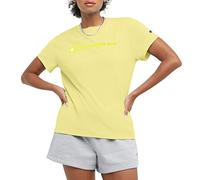 Champion Damen, Classic Short Sleeve, Lightweight Tee for Women, Logo (Plus T-Shirt, Frozen Lime Script, Groß