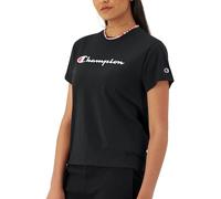 Champion Damen Klassisches T-Shirt, Black-y08113, S