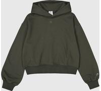 CHAMPION Damen Fleece-Hoodie mit Ton-in-Ton C-Logo - Militärgrün, S