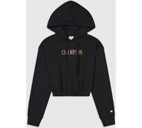 CHAMPION Damen Kapuzensweat Hooded Crop Top (116520S23) L Schwarz