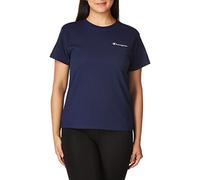 Champion Damen Klassisches Kurzärmeliges Grafik, Standard-Passform, Logo T-Shirt, Athletic Navy Script, Klein