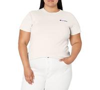 Champion Damen, Klassisches Kurzärmeliges, Leichtes, Schriftlogo (in Übergröße Erhältlich) T-Shirt, Weiß, X-Klein
