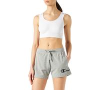 Champion Damen Legacy American Classics Logo Regular Drawstring Bermudas, Grigio Melange Chiaro, M