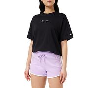 Champion Damen Legacy American Classics Soft Cotton 1x1 Rib Small C-Logo Shorts, Lavendel, XL