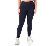 Champion Damen Legacy American Classics W-Cotton Lycra High-Waist Cropped Leggings, Marineblau, XXL
