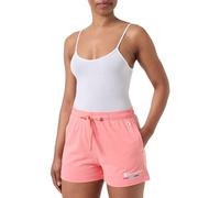 Champion Damen Legacy Graphic Shop W-Pro-Jersey High-Waist Shorts, Pfirsichrosa, XS