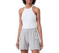 Champion Damen Legacy Icons W-Spring Terry Cargo Bermuda Shorts, Grau, S