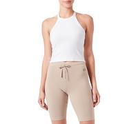 Champion Damen Legacy Icons W-Tight Cotton Lycra Shorts, Hellbraun, M