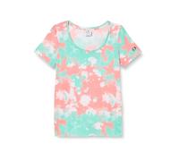 Champion Damen Legacy Minimalist Resort W-Piece-Dyed Regular S/S Crewneck T-Shirt, Pfirsichrosa Allover, Small