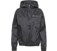 Champion Damen Legacy Outdoor Coated Nylon Hooded Jacke, Schwarz, M