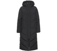Champion Damen Legacy Outdoor W-Light Microber Long Hooded Gepolsterte Jacke, Schwarz, L