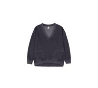 Champion Damen Legacy Vintage Wash W (117636) -Nano-Fleece V-Neck Sweatshirt, Schwarz (KK001), XXS
