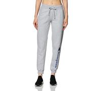 Champion Damen, Powerblend, Fleece Joggers, Comfortable Pants for Women, 29" (Plus Hose, Oxford-Grau - klassisches Schrift-Logo, Groß