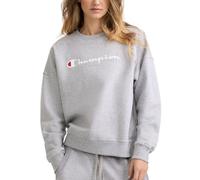 Champion Damen, Fleece, Rundhalsausschnitt, Warmes (Übergröße Erhältlich) Sweatshirt, Grau, L