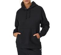 Champion Damen Reverse Weave Pullover Kapuzenpullover, Schwarz, L