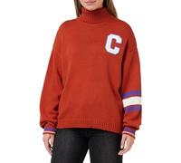 Champion Damen Rochester 1919 Bookstore W-Cotton Knitted Sweater Winter-Edition Pullover, Ockerrot, M