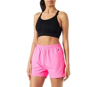 Champion Damen Rochester 1919 C-Campus High Waist Shorts, Fluoreszierendes Pink (Pnff), XL