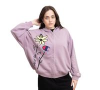 Champion Damen Rochester 1919 Eco Future W-Circular Recycled Heavy Spring Terry Full Zip Kapuzenpullover, Pastelllila, L