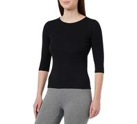 Champion Damen Rochester 1919 Eco Future W Stretch Cotton Rib Slim Crewneck T-Shirt, Schwarz, Medium