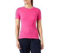 Champion Damen Rochester 1919 Logo Crewneck Slim S-s T-Shirt, Fuchsia (Fpl), Small