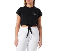 Champion Damen Rochester 1919 Made with Love Crop S-l T-Shirt, Schwarz, X-Large